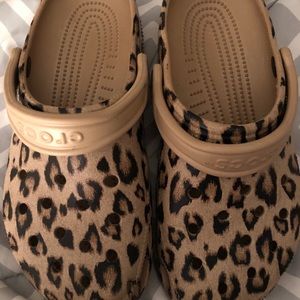 Leopard Print Crocs